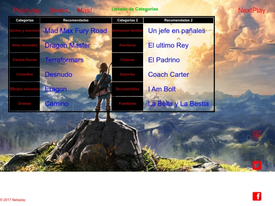 categorias screenshot