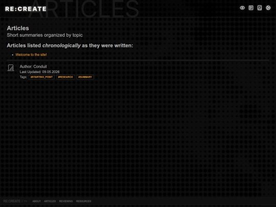 articles screenshot