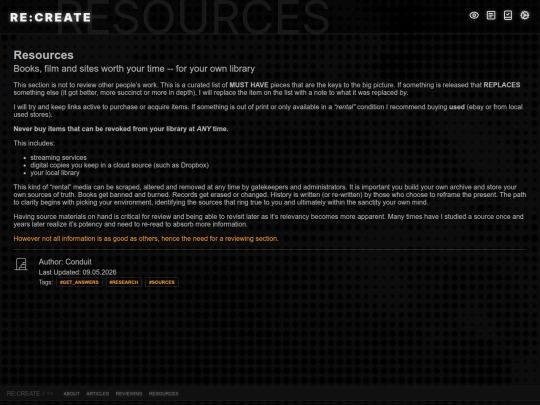 resources screenshot
