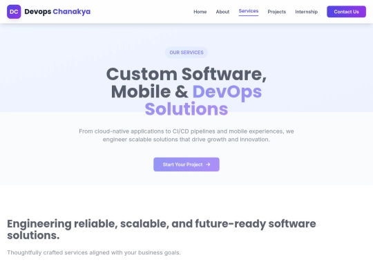 DevopsChanakya/services screenshot