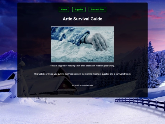 Class_of_2029/Project/Survival_website screenshot