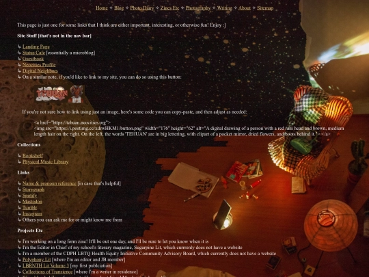 links screenshot