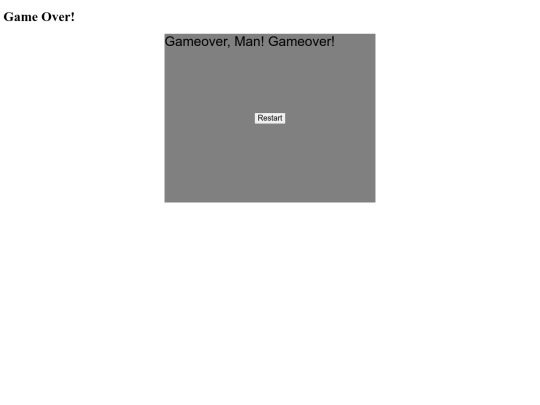 gameover screenshot