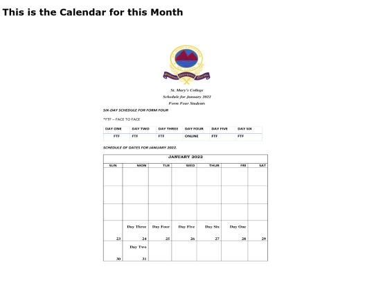schedulepage screenshot