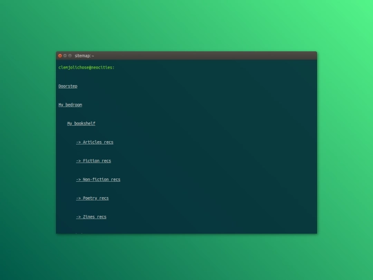 sitemap screenshot