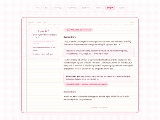 blog screenshot