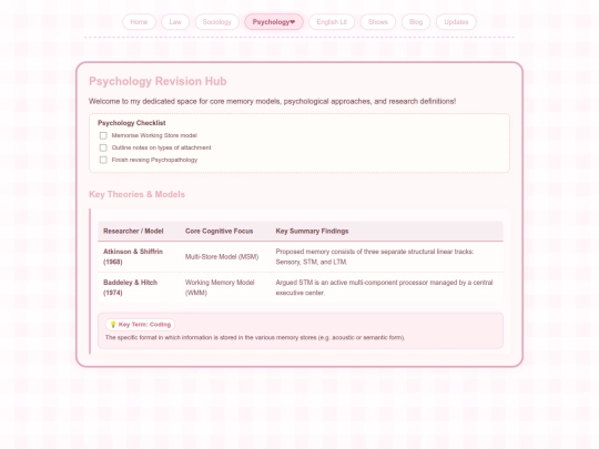 psychology screenshot