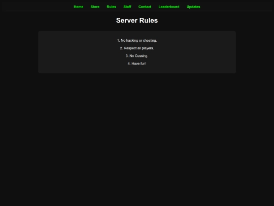 rules screenshot