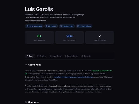 CV/portfolio screenshot