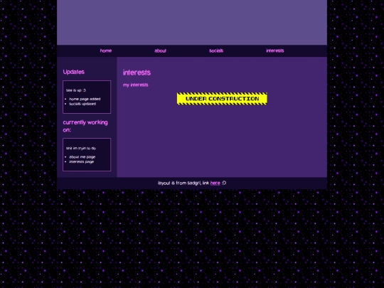 interests screenshot