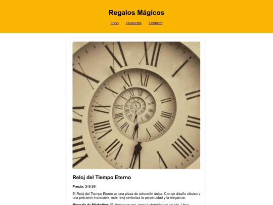 tienda_regalos/regalos/reloj-tiempo-eterno screenshot