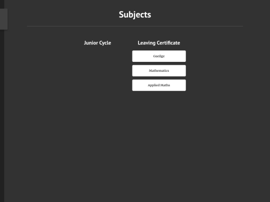 subjects screenshot