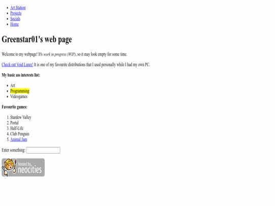 index screenshot
