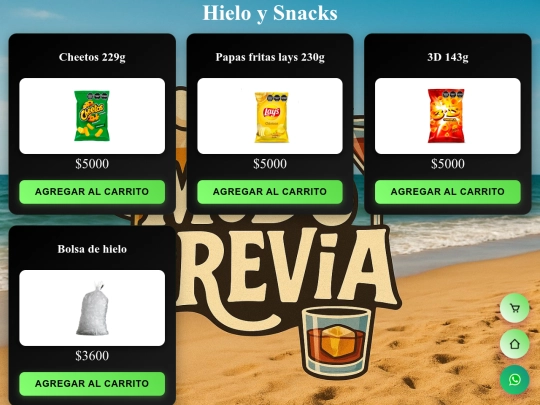 pages/snacks screenshot