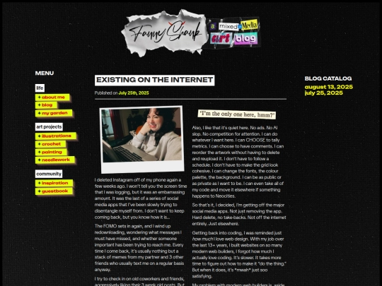 blog entries/entry1 screenshot