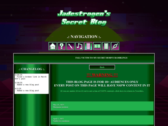 blog/secret screenshot