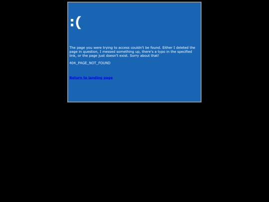 not_found screenshot