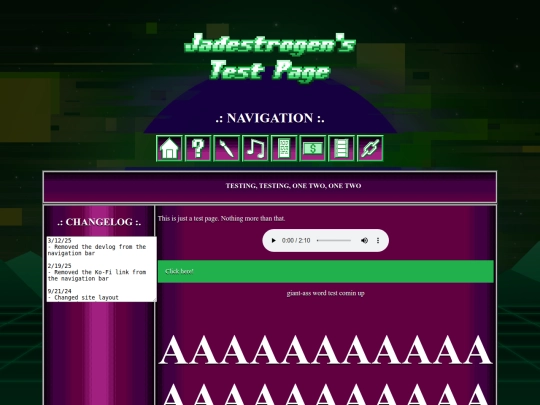 test screenshot