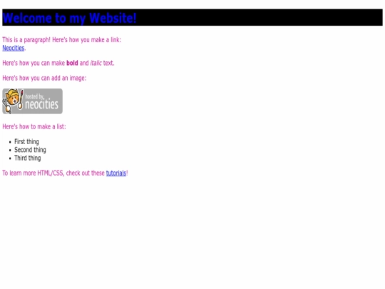 index screenshot