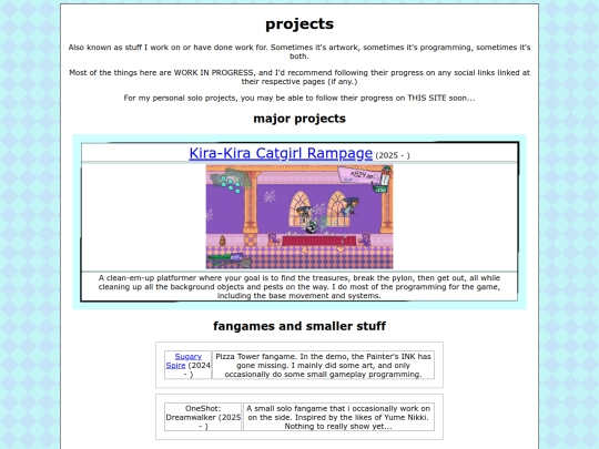 projects screenshot