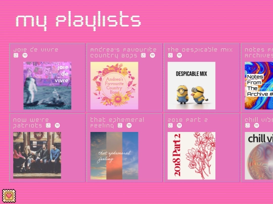 playlists screenshot