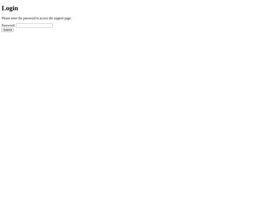 login screenshot