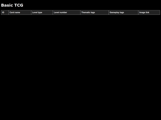 BASIC_TCG screenshot