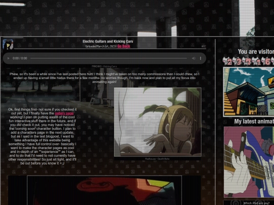 blog/guitars screenshot