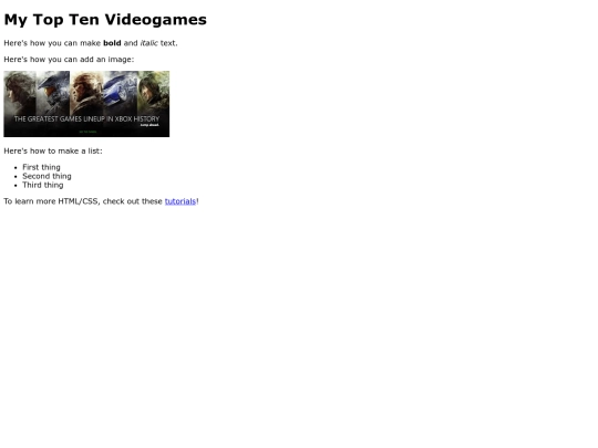 index screenshot