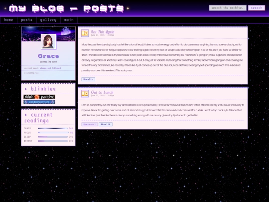 blog/posts screenshot