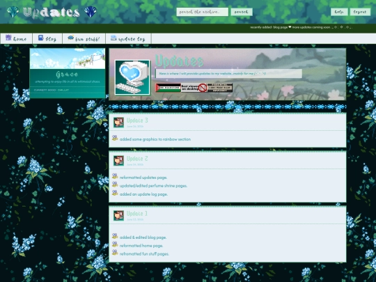 pages/updates screenshot