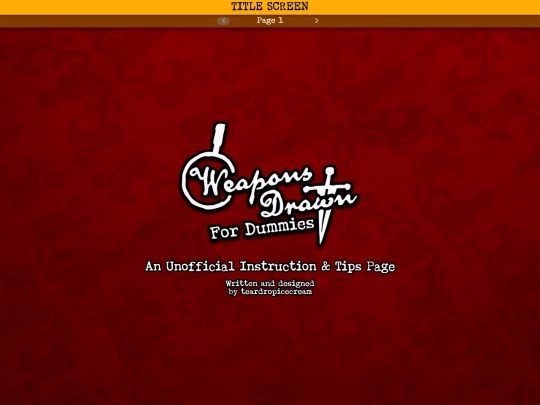 weaponsdrawnfordummies screenshot