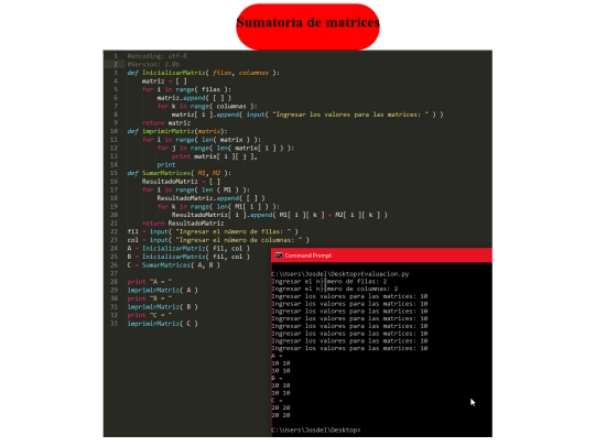 Evaluacion screenshot