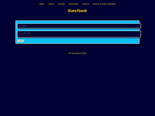 Guestbook screenshot