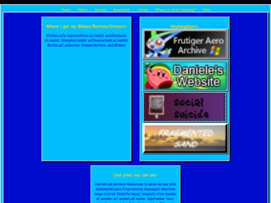 links screenshot