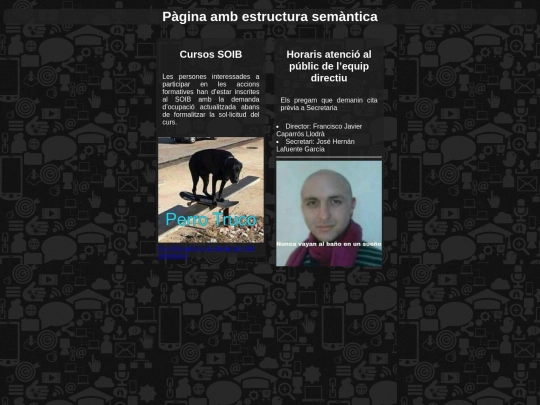 Estructurasemantica/Paginaambestructurasemantica screenshot