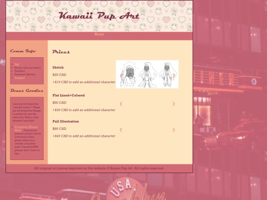 prices screenshot