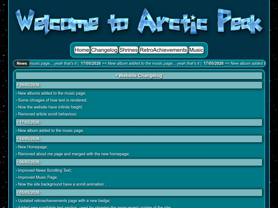 changelog screenshot