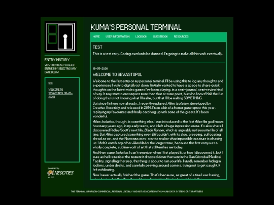 logbook screenshot