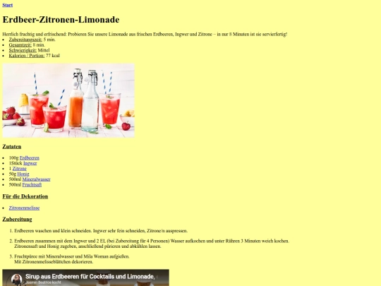 erdbeerzitronelimonade screenshot