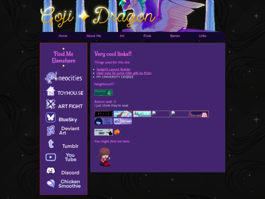 Links screenshot