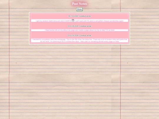 pastnotes screenshot