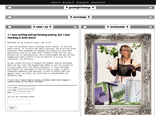 workshops screenshot
