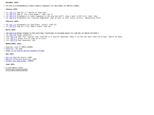 zines screenshot