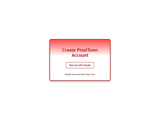 signup screenshot