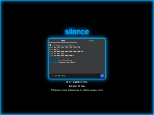 silence screenshot