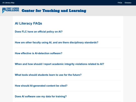 faqs screenshot