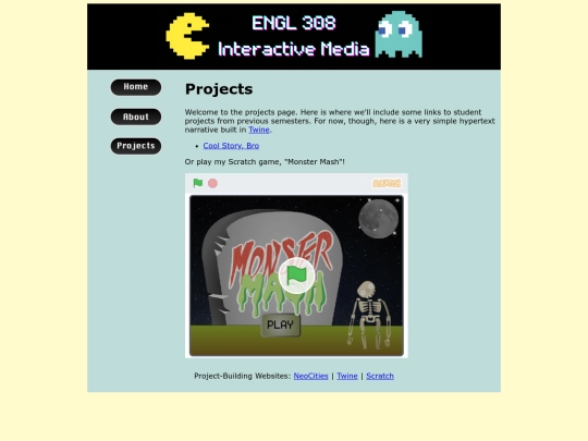 projects screenshot