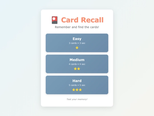 card-recall screenshot