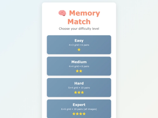 memory-match screenshot